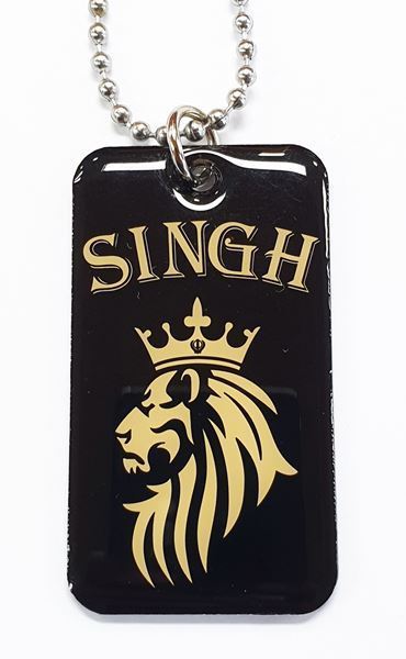Singh TAG Pendant Black  Khalsa Punjab 